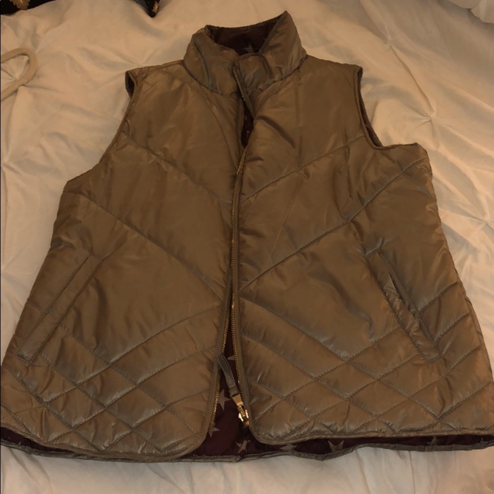 Gold/Brown Puffer Vest